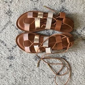 Sseko custom rose gold sandals | leather sandals